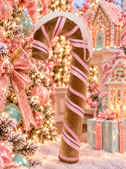 22" Gingerbread Oversized Candy Cane Ornament set of 3